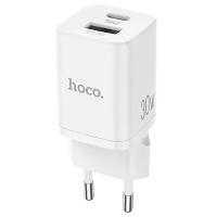 Сетевое зарядное устройство Hoco N13 | PD30W+QC3.0 белое