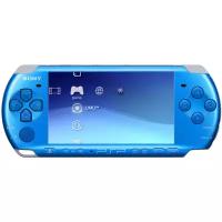 Игровая приставка Sony PlayStation Portable Slim & Lite PSP-3000 SSD, синий