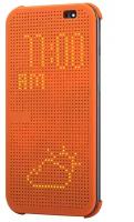 Чехол MyPads с мультяшной 2D графикой и функцией засыпания для HTC Butterfly 2 B810X прорезиненный с перфорацией оранжевый