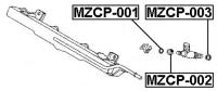 Кольцо уплотнительное форсунки впрыска топлива Febest MZCP-001