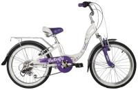 Детский велосипед Novatrack 20" Butterfly, белый-фиолетовый 20SH6V.Butterfly.VL22