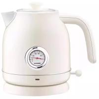 Чайник Qcooker Retro Electric Kettle QS-1701, 1.7л, с датчиком температуры, Global, белый