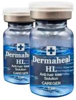 Dermaheal HL Сывототка для волос Корейская косметика женская и мужская против выпадения волос Мезотерапия, 5 мл, 2 шт, ампулы