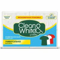 Мыло хозяйственного Duru Clean&White Универсальное, 4 шт по 120 г