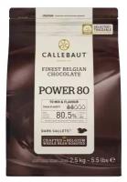 Горький шоколад Callebaut POWER 80 (2,5 кг)