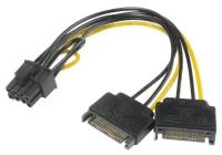 Кабель Akasa SATA power - 6+2-pin PCIe AK-CBPW19-15