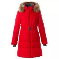 Пальто для девочки HUPPA YACARANDA, красный 70004, размер 140