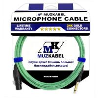 Микрофонный кабель MUZKABEL IIKXGМ2 - 5 метров, XLR-JACK