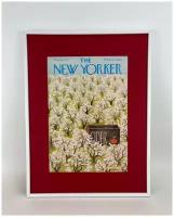 Постер из оригинальной обложки журнала The New Yorker из 1973 года в раме