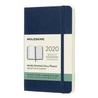 Еженедельник Moleskine CLASSIC SOFT WKNT Pocket 90x140мм 144стр. мягкая обложка синий сапфир, 2020год