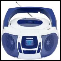 Проигрыватель CD/MP3/USB/Bluetooth. Telefunken TF-CSRP3498 Синий/Белый