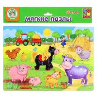 Мягкие пазлы Vladi Toys "Ферма" А4 24 элемента (1102-14VT)