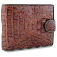 Солидный мужской кошелек Exotic Leather из натуральной кожи каймана