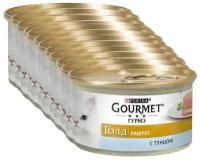 Purina Gourmet Gold Консервированный корм для кошек, паштет с тунцом, 12 x 85 г