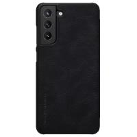 Кожаный чехол-книжка Nillkin Leather Qin для Samsung Galaxy S21 FE черный