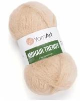 Пряжа Yarnart Mohair Trendy песочный (134), 50%мохер/50%акрил, 220м, 100г, 1шт