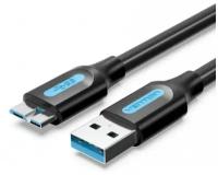 Vention Кабель micro USB 3.0 AM (папа) / micro B (папа), переходник для внешнего жесткого диска, 25см, арт. COPBC