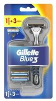 Gillette Бритва Gillette Blue3, 3 сменные кассеты