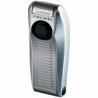 Зажигалка газовая турбо Colibri OF LONDON Venom Satin Silver & Satin Gunmetal