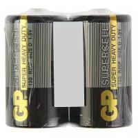 Батарейка солевая GP Supercell Super Heavy Duty, 13S R20Р, 1.5В, спайка, 2 шт. 470404