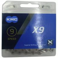 Цепь KMC X-9 (9ск,114зв) Silver/Silver