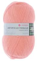 Пряжа для вязания Пехорка 'Ангорская тёплая', 100 г, 480 м (40% шерсть, 60% акрил) (265 Розовый персик), 5 мотков