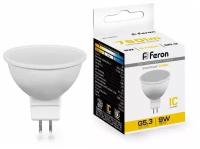 Feron MR16 GU5.3 230V 9W(760lm) 2700K 2K 50x50 матовая LB-560 25839