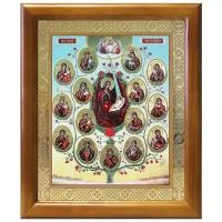 Древо Пресвятой Богородицы, икона в рамке 17,5*20,5 см