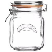 Банка Kilner Clip Top квадратная 1 л