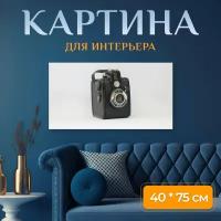 Картина на холсте "Чехол коробка, коробка чехол, винтаж" на подрамнике 75х40 см. для интерьера