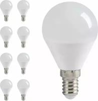 Светодиодная лампа IEK Eco 3W эквивалент 25W 4000K 216Лм E14 шар (комплект из 8 шт)