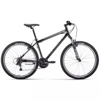 Велосипед Forward Sporting 27,5 1.0 2021 рост 19" черный/серебристый