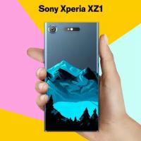 Силиконовый чехол на Sony Xperia XZ1 Горное озеро / для Сони Иксперия ИксЗ 1