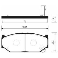 Тормозные колодки передние SUZUKI Swift IV 2010- SANGSIN BRAKE SP2086