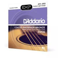 D'Addario EXP26 - струны для акустической гитары, калибр 11 - 52