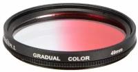 Светофильтр Green-L градиентный красный (gradual color red) - 49mm
