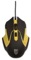 Проводная мышь Jet.A Comfort OM-U57 чёрно-жёлтая (1000/1600dpi, 3 кнопки, USB)