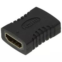 Адаптер аудио-видео Buro HDMI (f) - HDMI (f), GOLD, черный [bhp-adp-hdmi-2.0]