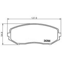 Np9003_колодки Дисковые Передние! Suzuki Grand Vitara 1.6Vvt/2.0I Jlx/1.9Ddis/2.0Dlxi 06> NISSHINBO арт. NP9003