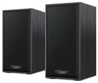 Cbr Колонки CMS 635 Black, Акустическая система 2.0, питание USB, 2х3 Вт 6 Вт RMS, материал корпуса MDF, 3.5 мм линейный стереовход, регул. громк