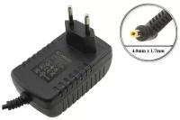 Адаптер (блок) питания 12V, 1A - 2A, 4.0mm x 1.7mm угловой (SAD1212, BN44-00133C, PN1212WL), встр. вилка, для фоторамки Samsung; DLP-проектора и др