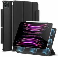 Чехол книжка ESR Rebound Magnetic Case с застежкой для iPad Pro 12.9 (2020, 2021, 2022), черный матовый