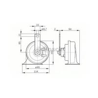 Звуковой сигнал Bosch 0986AH0503 для VW Bora, Golf IV, Lupo, Polo