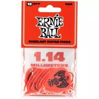 Медиаторы Ernie Ball 9194 Everlast, 1.14 мм, 12 штук, Ernie Ball (Эрни Бол)