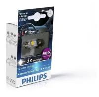 Лампа Fest T10,5x43 12V 1W SV8,5 LED 6000R X1 (12946) PHILIPS PHILIPS-12946VX1/KX1