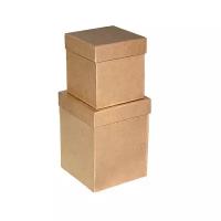 Набор подарочных коробок Riota Крафт, 13*13*17 см, 2 шт