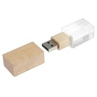 Флешка E 310 Wood BL, 32 ГБ, USB2.0, чт до 25 Мб/с, зап до 15 Мб/с, кристалл в дереве 5598800