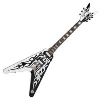 Dean MS CUSTOM FLAMES электрогитара стрела,22 лада,24 3/4,HH,2V+1T,графика пламя, с кейсом