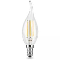 Лампа светодиодная gauss, LED Filament Candle Tailed 104801109 E14, CA35, 9Вт, 2700К