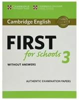 First for Schools 3. Student's Book without Answers